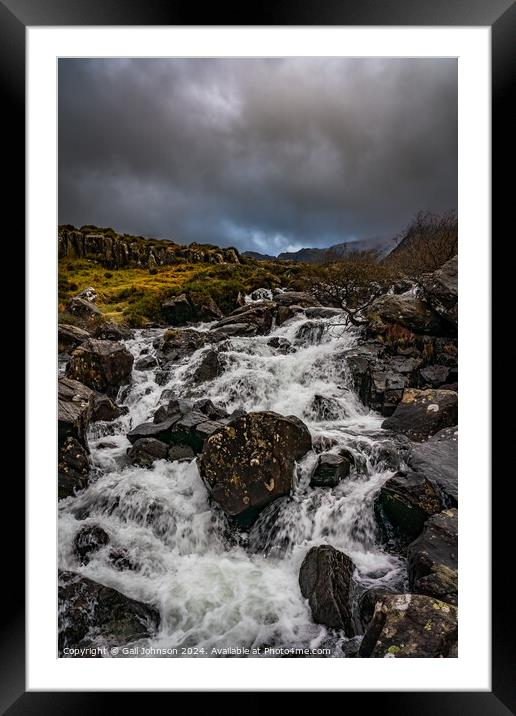 Views around Snowdonia in Winter, North Wales Framed Mounted Print by Gail Johnson