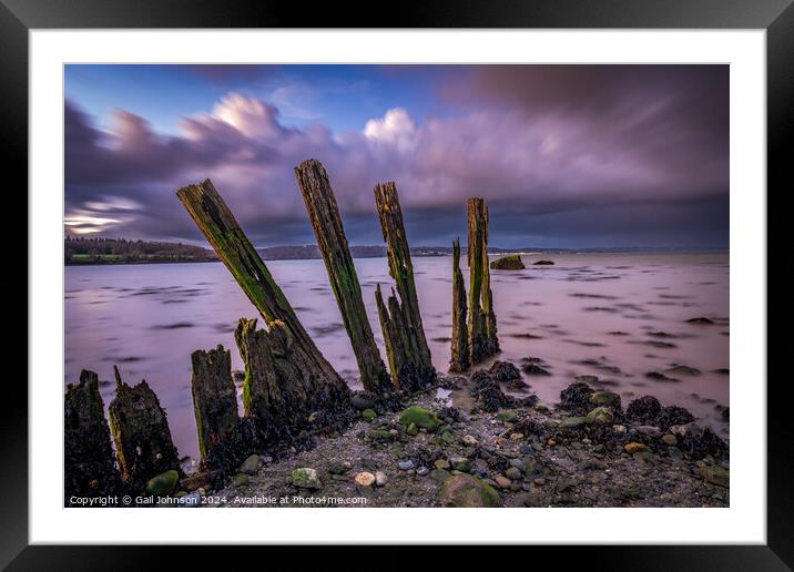 Views around Snowdonia in Winter, North Wales Framed Mounted Print by Gail Johnson