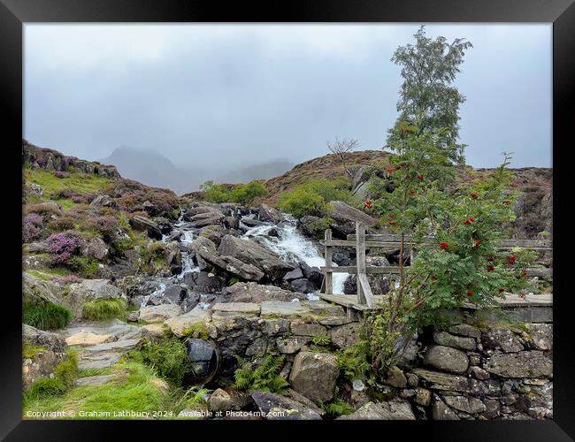 Snowdonia Footpath Framed Print by Graham Lathbury