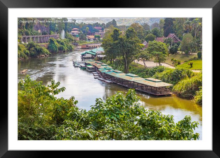 River Kwai at Tham Krasae Framed Mounted Print by David Hare