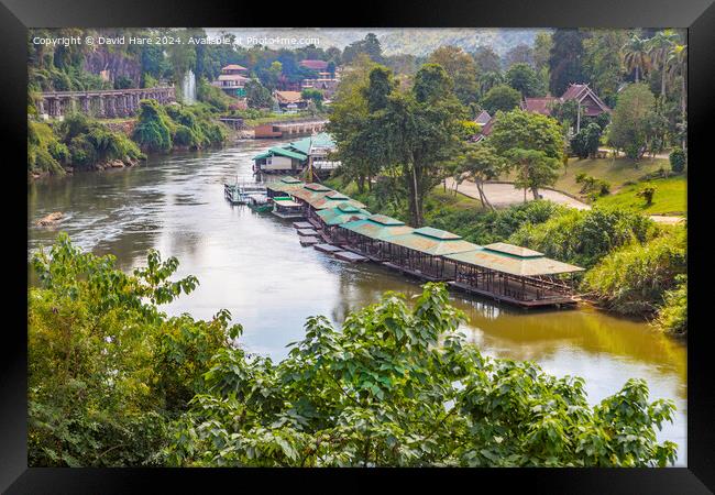 River Kwai at Tham Krasae Framed Print by David Hare