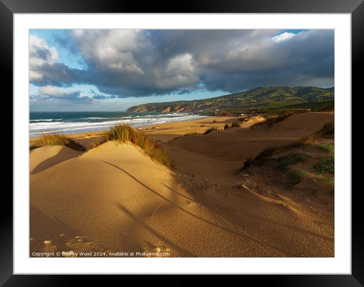 Guincho stormy 2 Framed Mounted Print by Dudley Wood