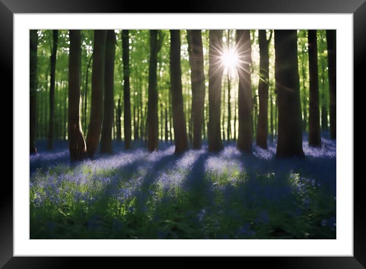 Bluebell Wood Framed Mounted Print by Picture Wizard