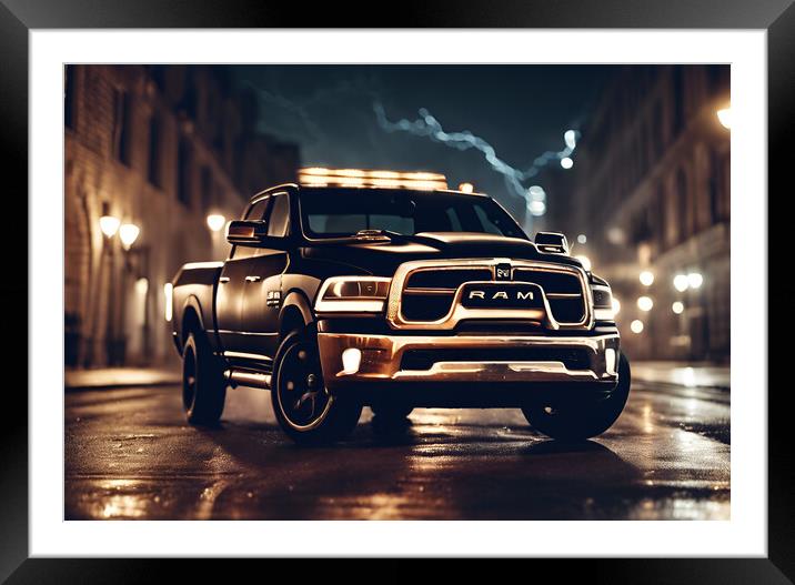 Dodge Ram Framed Mounted Print by Picture Wizard