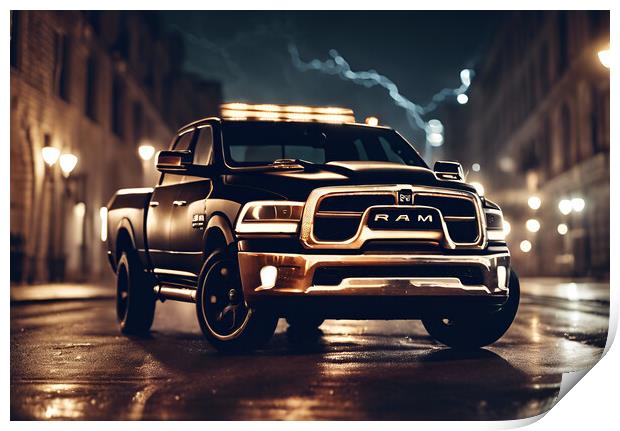 Dodge Ram Print by Picture Wizard