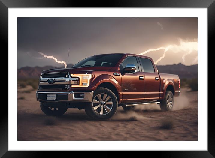 Ford F150 Pick Up Framed Mounted Print by Picture Wizard