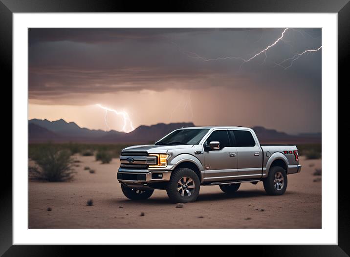 Ford F150 Pick Up Framed Mounted Print by Picture Wizard