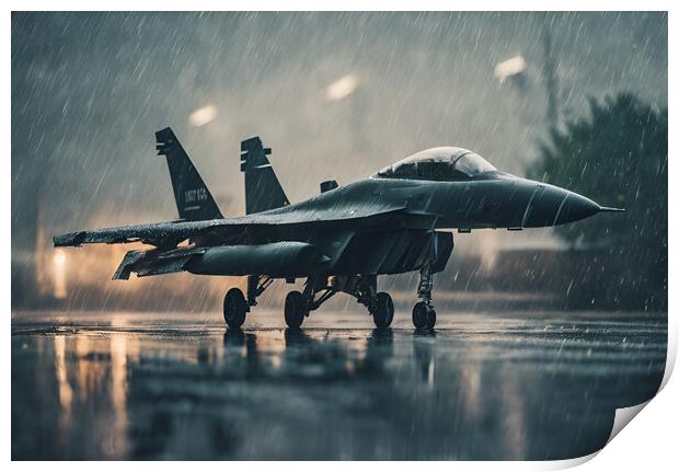 Stealth Fighter Print by Picture Wizard
