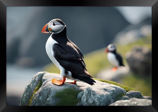 Puffin Framed Print by Picture Wizard