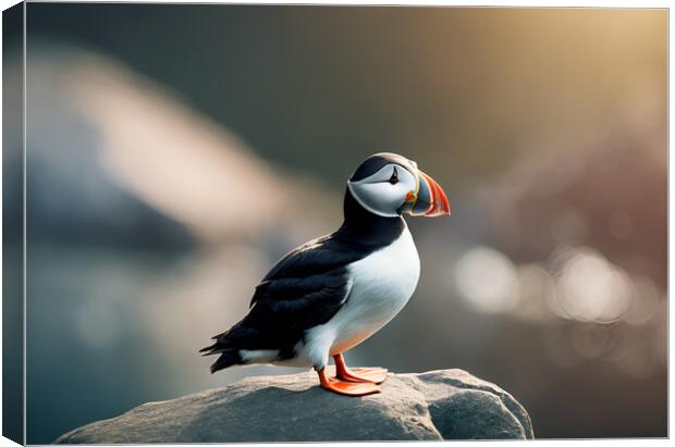 Puffin Canvas Print by Picture Wizard