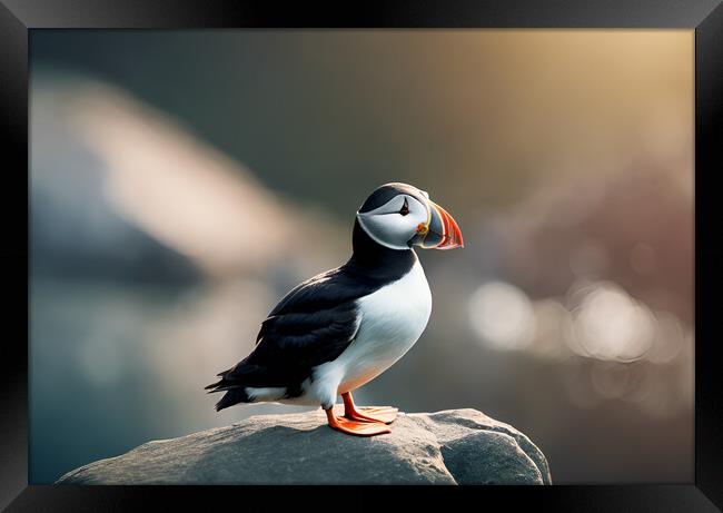 Puffin Framed Print by Picture Wizard