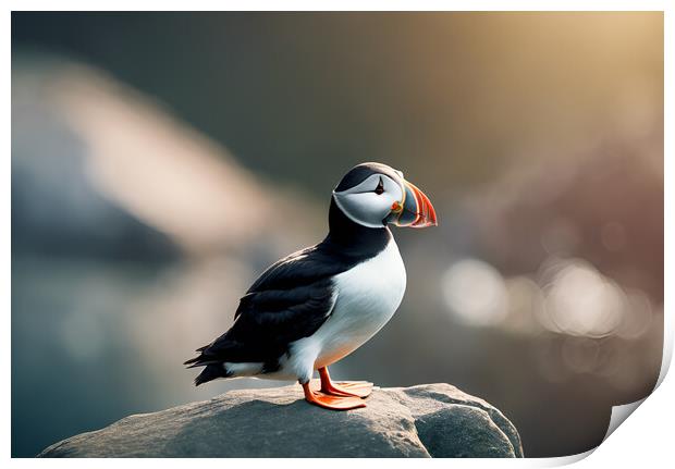 Puffin Print by Picture Wizard