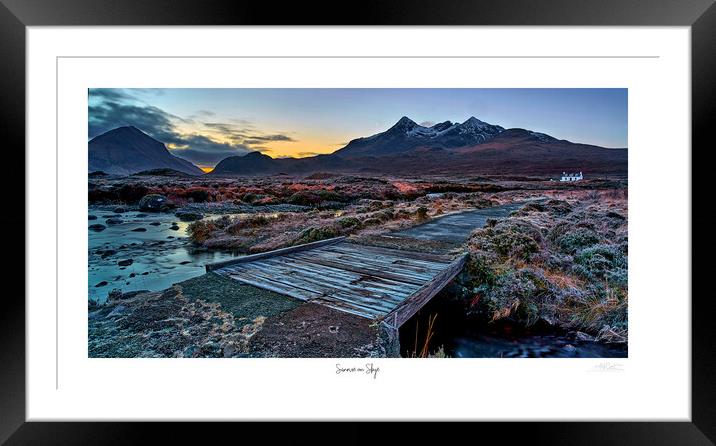 Sunrise on Skye panoramic  Framed Mounted Print by JC studios LRPS ARPS