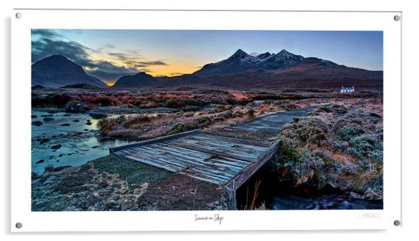 Sunrise on Skye panoramic  Acrylic by JC studios LRPS ARPS