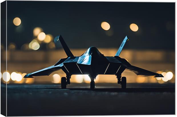 Stealth Jet Canvas Print by Picture Wizard