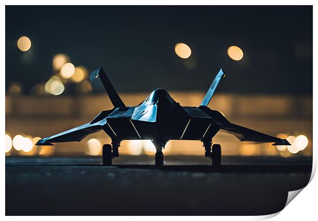 Stealth Jet Print by Picture Wizard