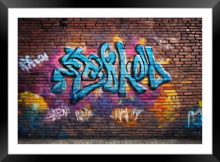 Graffiti Framed Mounted Print by Picture Wizard