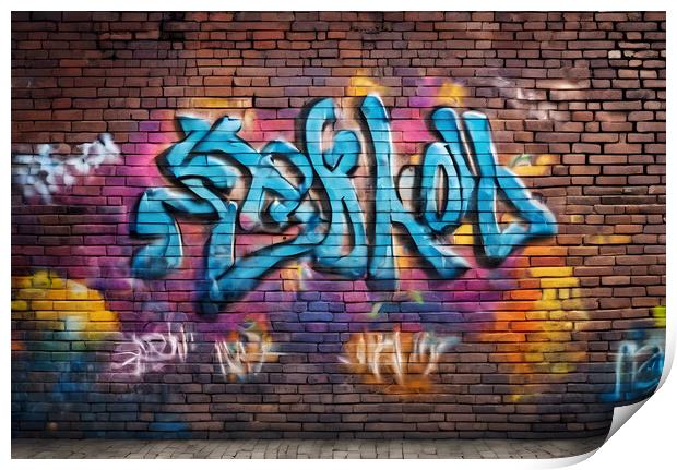 Graffiti Print by Picture Wizard