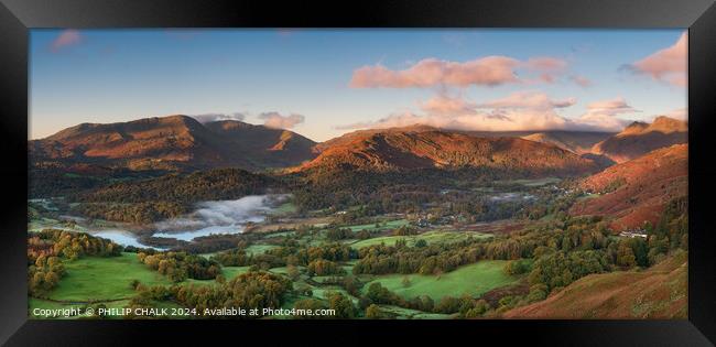 Loughrigg fell in the lake district Cumbria  1018 Framed Print by PHILIP CHALK