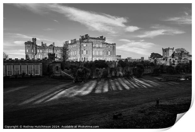 Culzean Castle in winter Print by Rodney Hutchinson