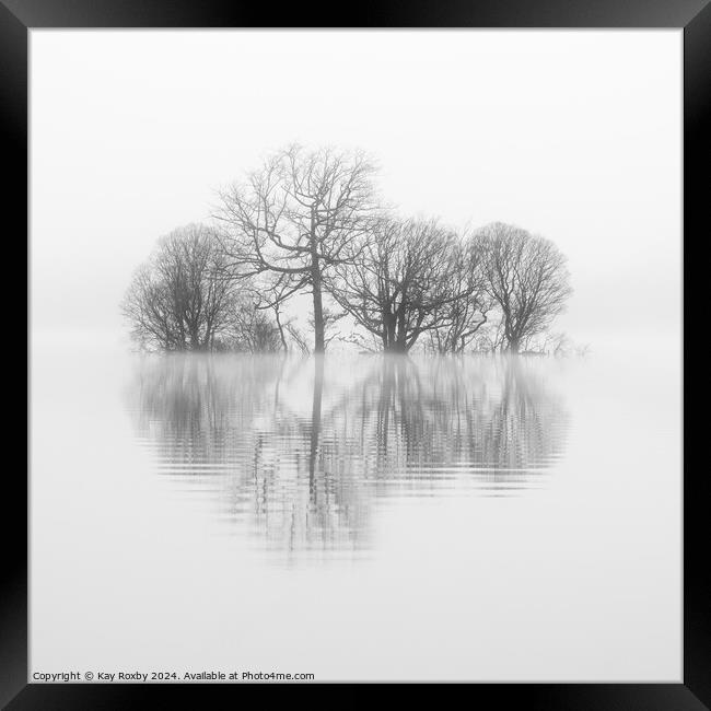 Misty reflections Loch Lomond Framed Print by Kay Roxby