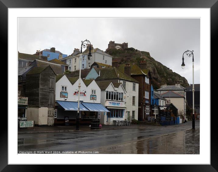 Rock-a-Nore in Hastings. Framed Mounted Print by Mark Ward
