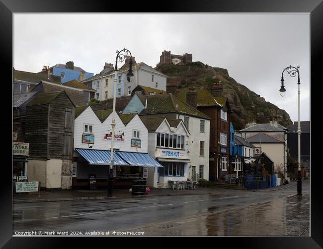 Rock-a-Nore in Hastings. Framed Print by Mark Ward