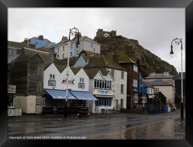 Rock-a Nore of Hastings. Framed Print by Mark Ward