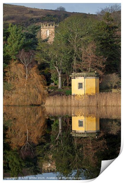 Reflections at Duddingston Loch, Edinburgh, Sot Print by Arch White