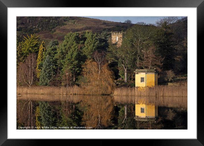 Reflections at Duddingston Loch, Edinburgh, Scotla Framed Mounted Print by Arch White
