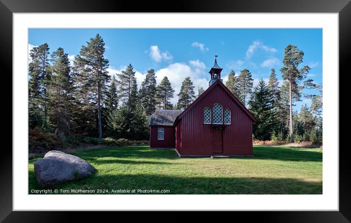 The Red Chapel Framed Mounted Print by Tom McPherson