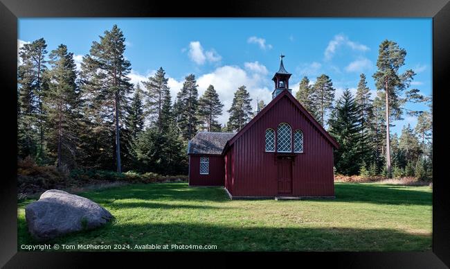 The Red Chapel Framed Print by Tom McPherson