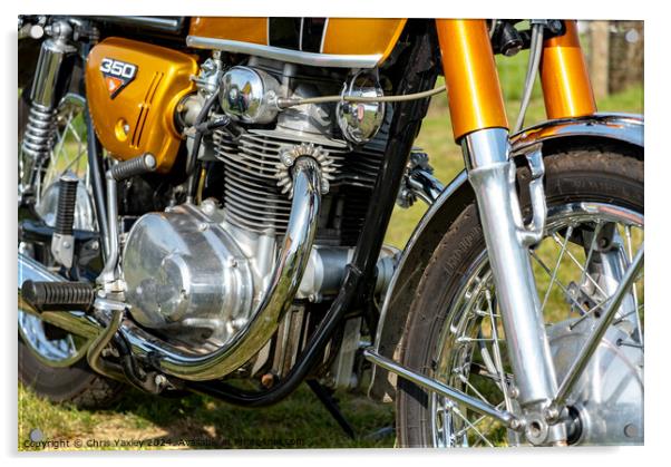 Classic Hinda 350cc Acrylic by Chris Yaxley