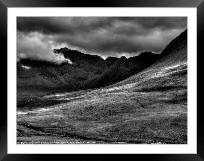 Cuillin Mountains, Isle of Skye, Scotland Framed Mounted Print by OBT imaging