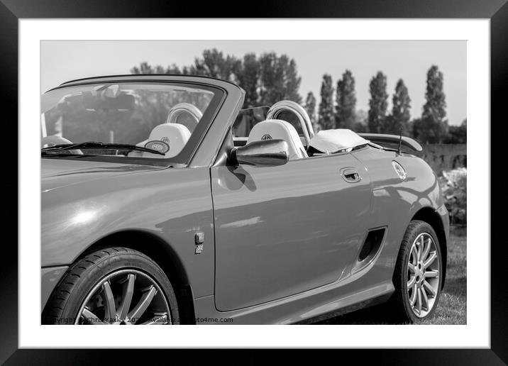 MG TF convertible Framed Mounted Print by Chris Yaxley