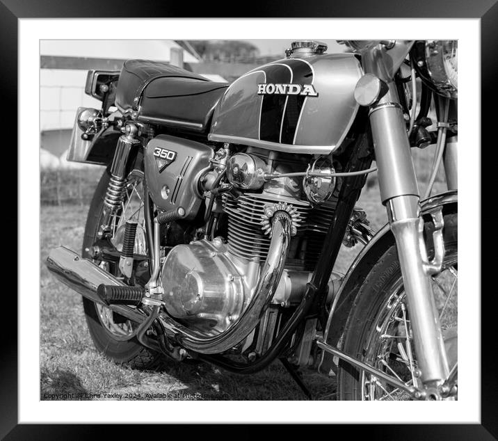 Classic Honda CB350  Framed Mounted Print by Chris Yaxley