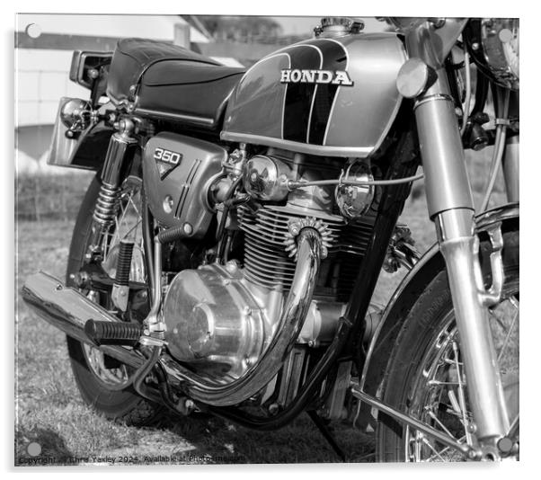Classic Honda CB350  Acrylic by Chris Yaxley