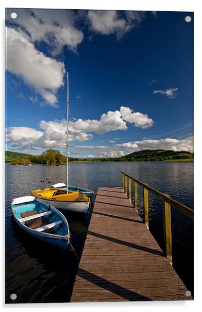Llangorse Lake Acrylic by Creative Photography Wales