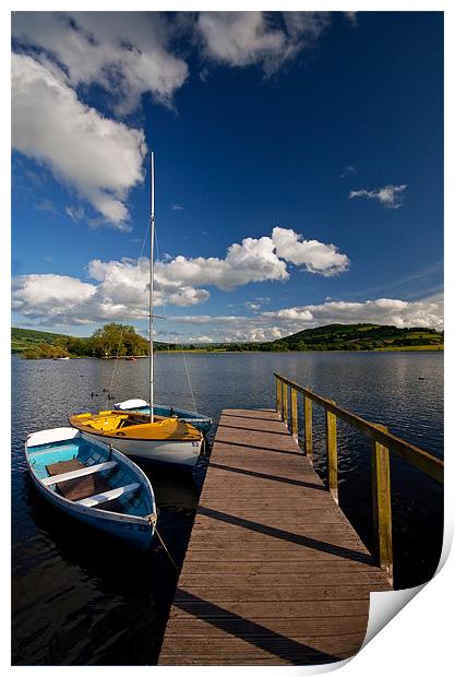Llangorse Lake Print by Creative Photography Wales
