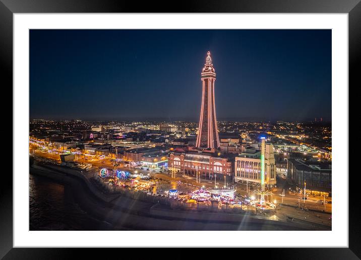 Blackpool Promenade Framed Mounted Print by Apollo Aerial Photography