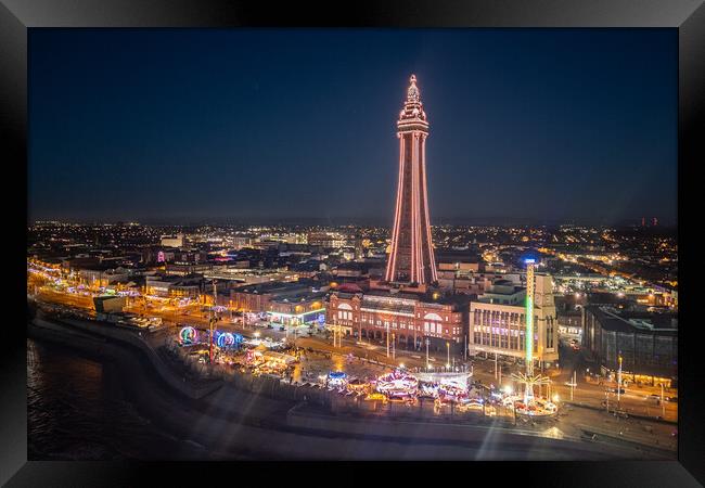 Blackpool Promenade Framed Print by Apollo Aerial Photography