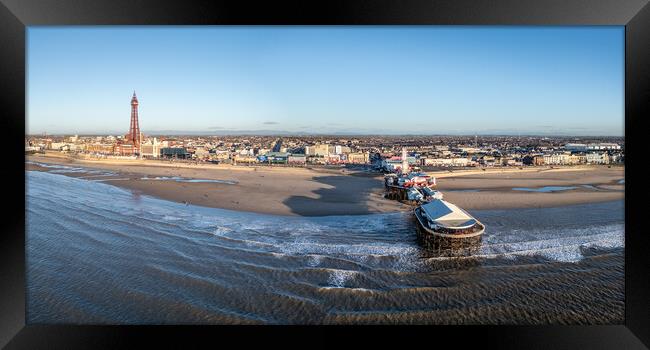 Blackpool Seaside Splendour Framed Print by Apollo Aerial Photography