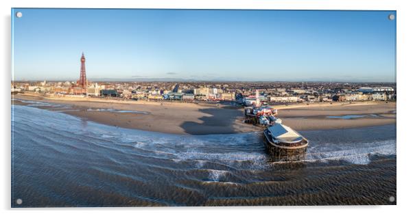 Blackpool Seaside Splendour Acrylic by Apollo Aerial Photography