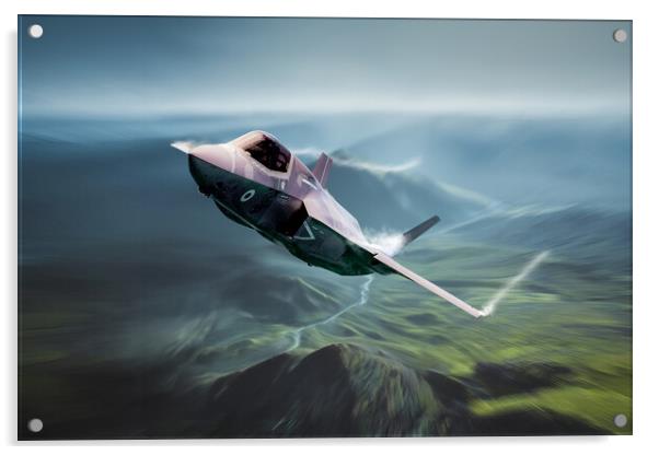 F-35 Mountain Thunder Acrylic by J Biggadike