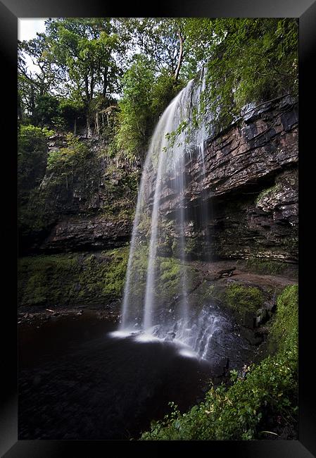 Hendryd Falls Framed Print by Creative Photography Wales