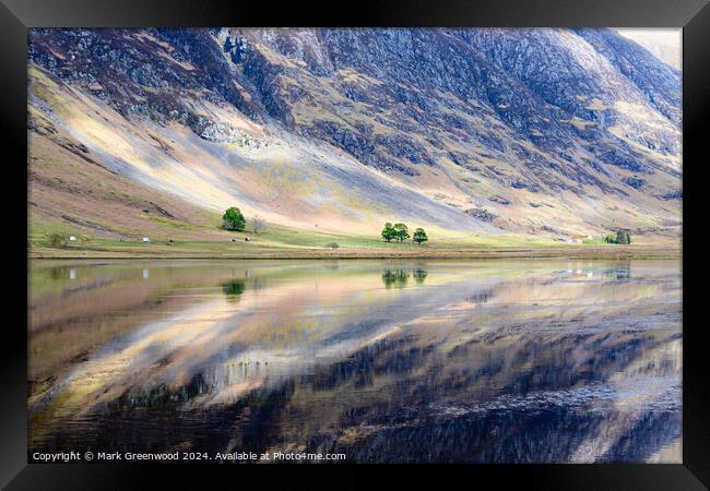 Loch Achtriochtan. Glen Coe, Scotland Framed Print by Mark Greenwood