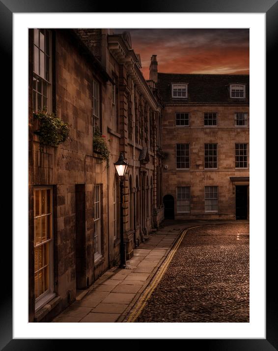 ST MARY'S PLACE SUNSET Framed Mounted Print by Mike Higginson