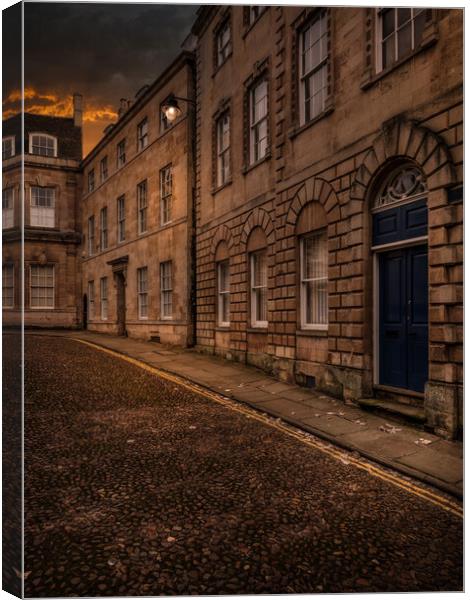 STAMFORD SUNSET WINDOWS Canvas Print by Mike Higginson