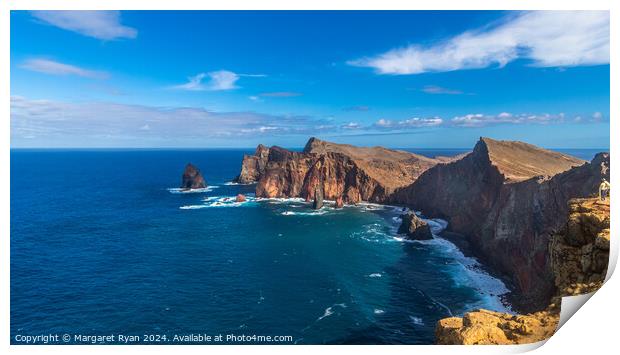 Ponta de Sao Lourenco Madeira  Print by Margaret Ryan