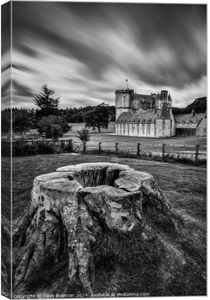 Castle Fraser Canvas Print by Dave Bowman